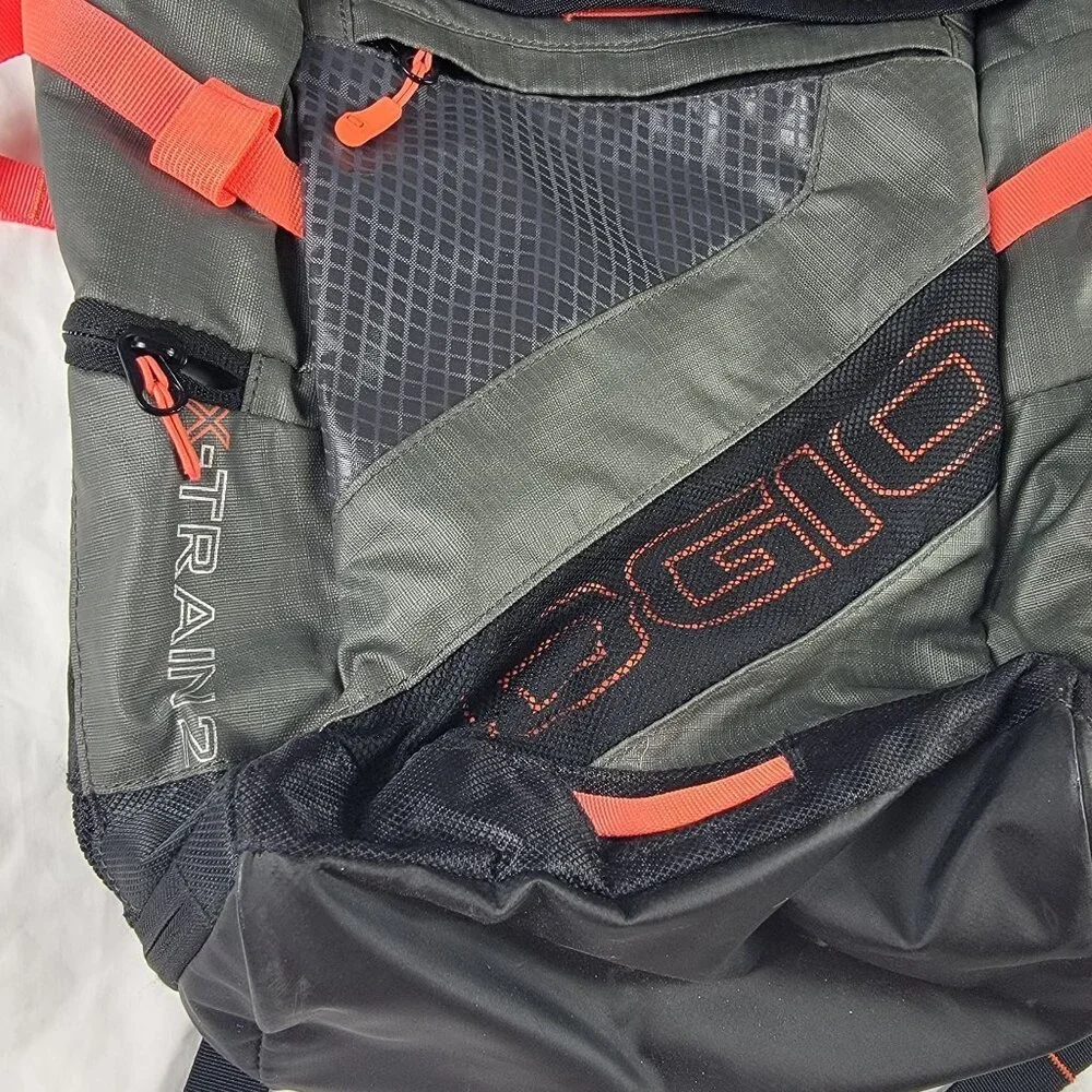 OGIO X Train 2 Backpack Gray Black with Orange Accents Hiking Camping Outdoors